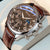 WOKAI high quality Men's Luxury belt Fashion quartz watch