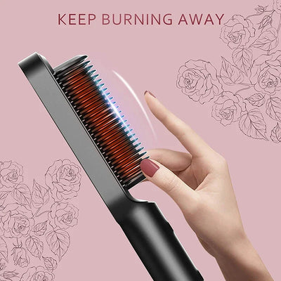 3-in-1 Straightening Comb Heated Hair Brush