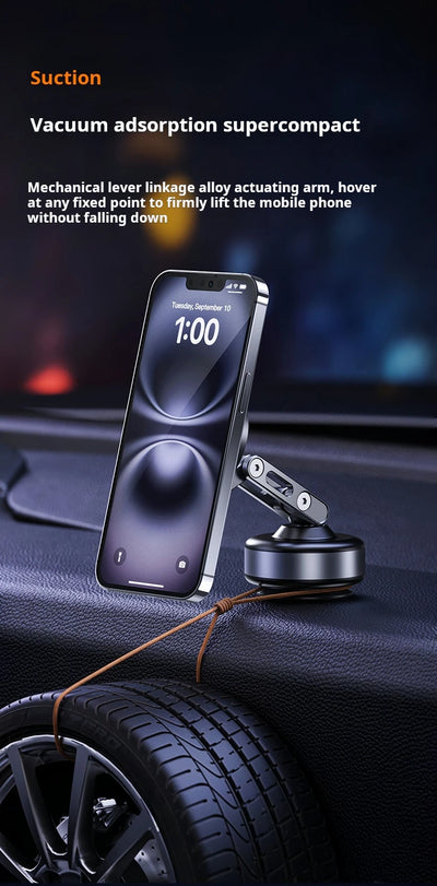 Magnetic Vacuum Adsorption Car Mount Mobile Phone