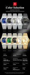 POEDAGAR Luxury Military Man Watch Square Waterproof Luminous